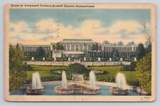 Scene at Longwood Gardens Kennett Square Pennsylvania Linen Postcard No 5101 picture