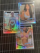 Kim Kardashian Lot Of 3 1/1 One Of One Custom Refractor Sticker Cards A picture
