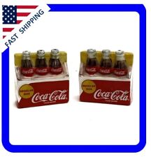 1996 Coca-Cola Six Pack Ceramic Salt and Pepper Shakers by The Coca-Cola Company picture
