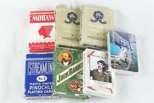 Vintage Lot Playing Gaming Cards, Poker Pinochle Blue Ribbon & Saddam Husayn picture