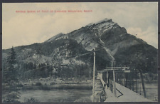 1900s Canada ~ Banff RPPC ~ Bridge Scene ~ Foot of Cascade Mountain ~ Banff Pub. picture