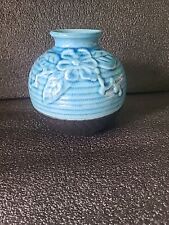pottery vase Blue With Black Base picture