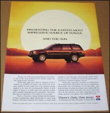 1995 Jeep Grand Cherokee Print Ad Automobile Car Advertisement Vintage SUV 9x11 picture