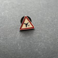 Aviation Road Sign Pin Badges, LOW FLYING AIRCRAFT picture