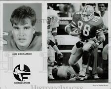 1990 Press Photo Kirk Kirkpatrick, Florida Gators Football Player - afa01017 picture