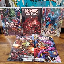 Monsters Unleashed #1-5 | Complete Comic Lot Run Set Bunn Marvel |  #3 Variant picture
