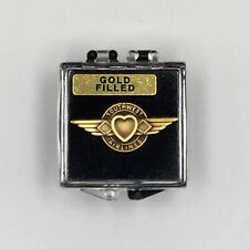 Vintage Southwest Airlines Wings 1/10 10k 5 Year Service Lapel Pin picture