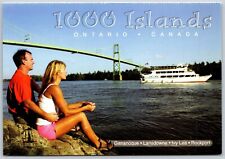 Gananoque ON 1000 Islands Tourist Boat Landsdowne Ivy Lea Rockport Postcard picture