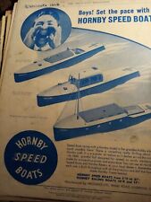 Kvc50  Ephemera 1940 advert hornby speed boats  picture