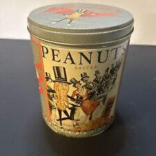 Vintage Planters Peanuts Collector's Tin 1989 Salted Peanuts held 2 ~ 12 oz bags picture