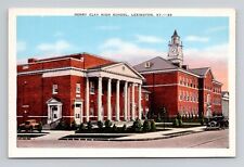 Postcard Henry Clay High School Lexington Kentucky KY, Vintage Linen N12 picture