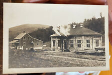 RPPC PHOTO Railroad Train Depot Station Home w/Women Workers 1904-1920s picture