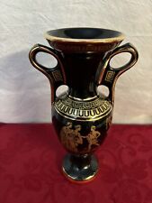 D. Vassilopoulos Hand made and Painted Greek Pottery- 24 K Gold Paint 7 1/2