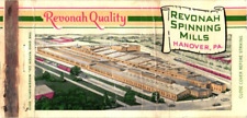 Revonah Spinning Mills, Hanover, Pennsylvania, Yarns, Vintage Matchbook Coverk picture