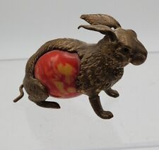 Rare Victorian Antique Brass Bakelite Rabbit Sewing, No Tape Measure picture