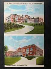 Multi-View Postcard Toledo OH - Waite High School & Scott High School picture