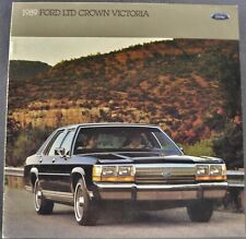 1989 Ford LTD Crown Victoria Brochure LX Sedan Squire Wagon Excellent Original picture