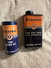 FIRESTONE TUBE REPAIR TAR REMOVER OIL GAS ADVERTISING CAN  picture