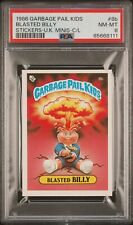 1986 Garbage Pail Kids OS1 Series 1 UK Mini BLASTED BILLY 8b Checklst Card PSA 8 picture