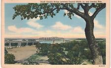 Omaha South Bridge From Tree Council Bluffs 1940 Linen NE picture