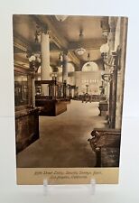 VINTAGE 1908 FIFTH STREET LOBBY SECURITY SAVINGS BANK LOS ANGELES CALIFORNIA picture