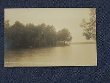 Oakland Maine ME RPPC Real Photo Birch Point Salmon Lake picture