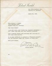 Lelord Kordel Signed 1964 Typed Letter picture