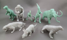 Marx Complete Set Dinosaurs Vintage 1970s Plastic Prehistoric Playset Lot of 8 picture
