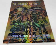 DC Comics Sovereign Seven 57 1995 Promo 12”x9” Claremont Turner Foil Hologram picture