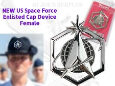 New Authentic Vanguard US Space Force Female Enlisted Service Cap Insignia 4A1 picture