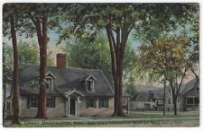 Great Barrington, MA, Postcard View of Town Library, Congregational Church South picture