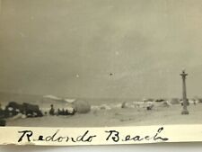 (AmJ) FOUND Photo Photograph Vintage Snapshot Early Redondo Beach Shore scene picture