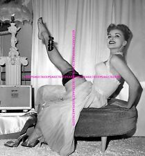 50s-60s ACTRESS DEBRA PAGET LEGGY IN NYLONS LEGS FEET PHOTO A-DPAG picture