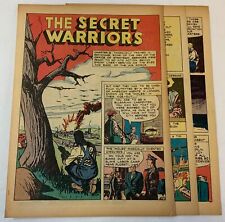 1946 five page cartoon story ~ SECRET WARRIORS The OSS ~ Wild Bill Donovan picture