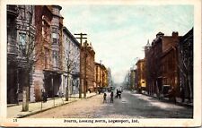 Postcard Fourth, Looking North in Logansport, Indiana picture
