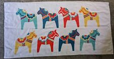 Society6 Dala Horse Sweden Oversize Beach Towel Blanket Picnic Colorful Large  picture