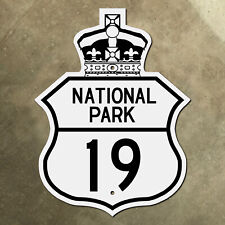 Canada National Park 19 highway route marker road sign 1950s crown picture