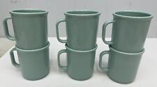 VTG Set of 6 Rubbermaid #3813 Melamine Coffee Cups Mugs Camping picture