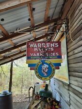 very rare Double-sided porcelain Warren's paint sign Nashville TN Southern made picture
