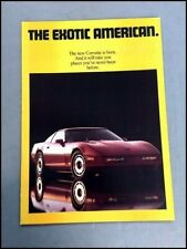 1984 Chevrolet Corvette Original Car Sales Brochure picture