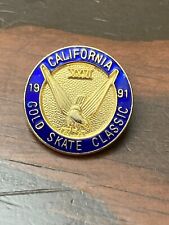 1991 California Gold Skate Classic Synchronized Figure Team Collector Lapel Pin picture