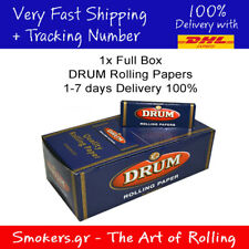 1x FULL BOX DRUM Rolling Papers ( 50 Booklets in Box ) -- SUPER DELIVERY TIME picture