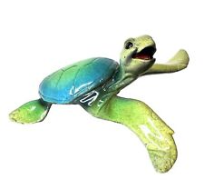 Kitty's Critters SCOOTER Sea Turtle Figurine 7” Long Microchips No Box picture