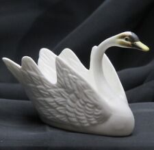 Vintage White Bone China Porcelain Swan Salt Cellar picture