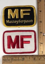 Vintage Lot Of 2 Massey Ferguson MF Logo Patch Truck Tractor Farm Equipment picture