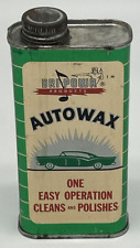 Vintage NOS 1956 Dri-Powr Auto Wax Can Ford Car Graphics - Full -  picture