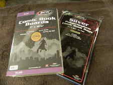 100 New BCW Silver Age Resealable Comic Book Bags And Boards - Acid Free - Archi picture