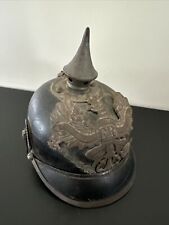 Antique Original WW1 German/Prussian Pickelhaube Leather Helmet Military- Read picture