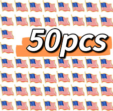 50PCS American USA Flag Lapel Pins Usa Pins Badge Patriotic Enamel Blazer Lapel picture