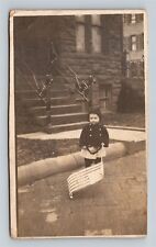 1909 RPPC Girl With American Flag Vivian Grant Woodruff District Of Columbia picture